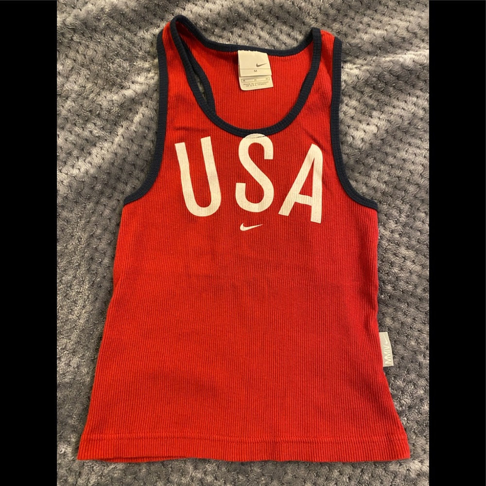 GC Nike USA cropped tank top SzM